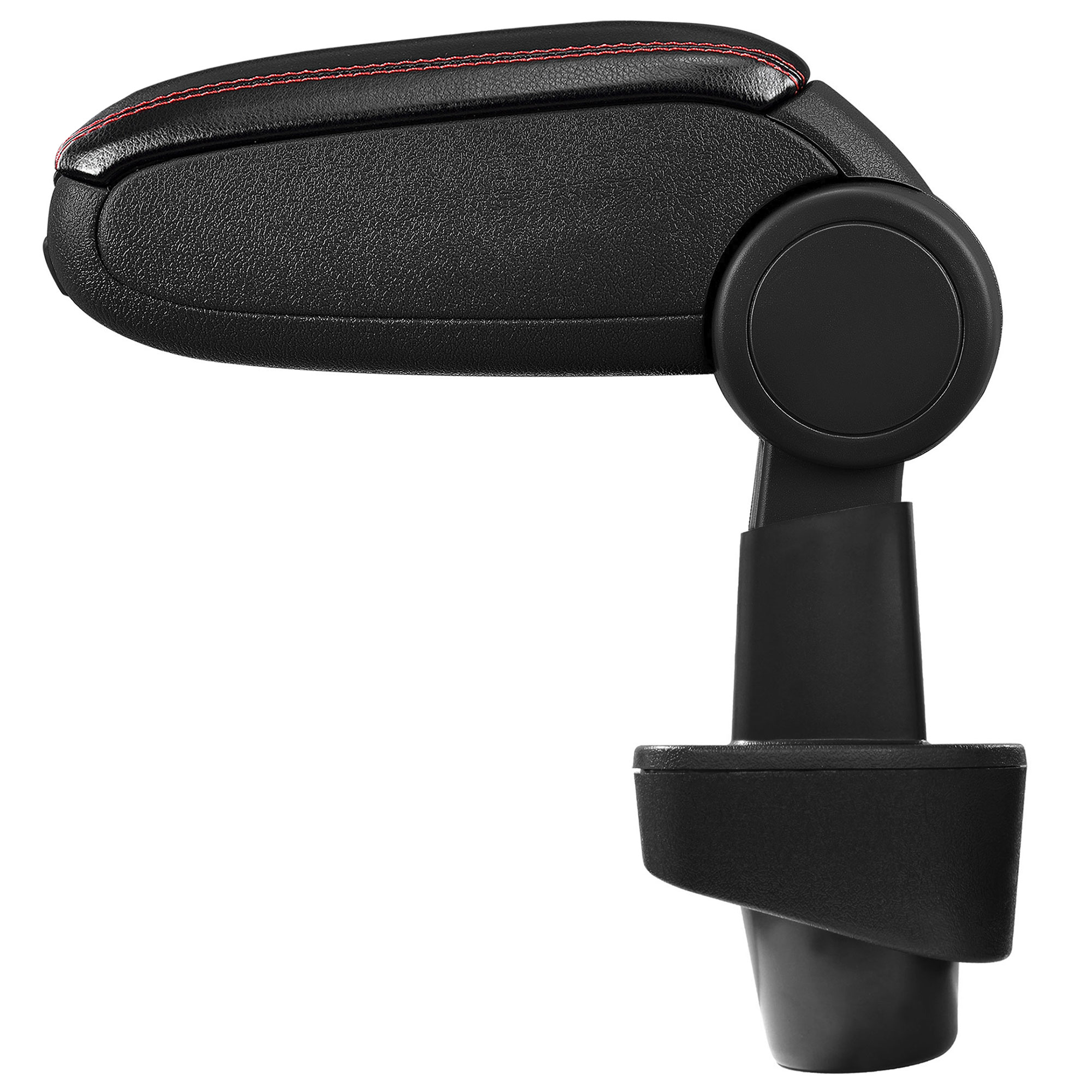 Accoudoir Central En Cuir Pour Skoda Fabia 3 (2014+) - Référence Noir/rouge - Neuf Sous Emballage